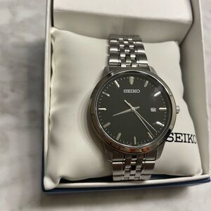 Seiko Automatic Grey Dial Men's Watch New With Box